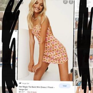 Verge girl floral mini dress.